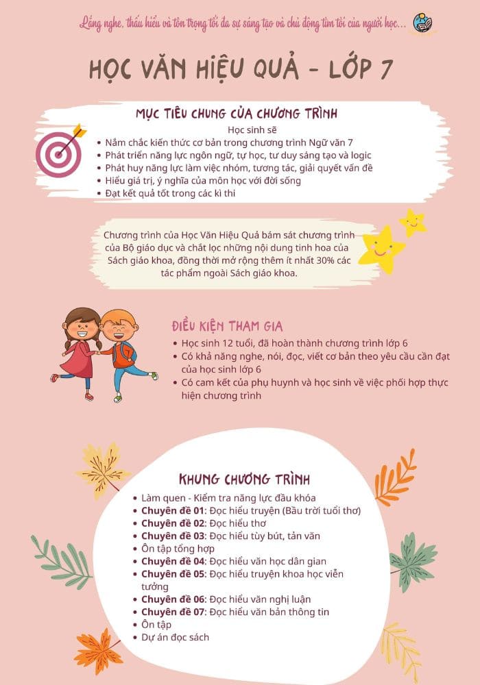 Chương trình Học văn hiệu quả lớp 7